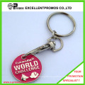 Custom Promotional Supermarket Trolley Coin Key Ring (EP-K7898)